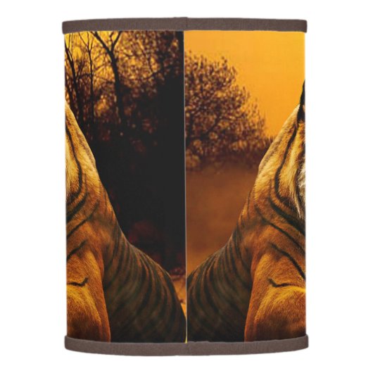 Tiger and Sunset Lamp Shade (Back)