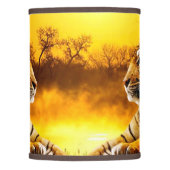 Tiger and Sunset Lamp Shade (Front)