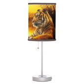 Tiger and Sunset Table Lamp (Right)