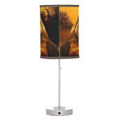 Tiger and Sunset Table Lamp (Back)