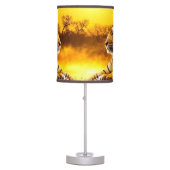 Tiger and Sunset Table Lamp (Front)