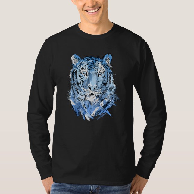 Tiger Animal Art Animal Lovers Premium T-Shirt (Front)