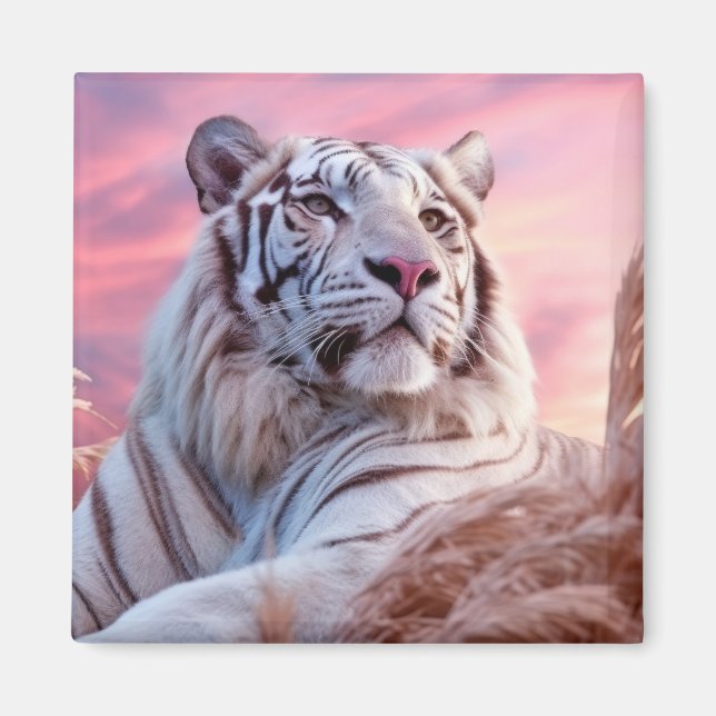Tiger Animal Nature Majestic Wilderness  Magnet (Front)