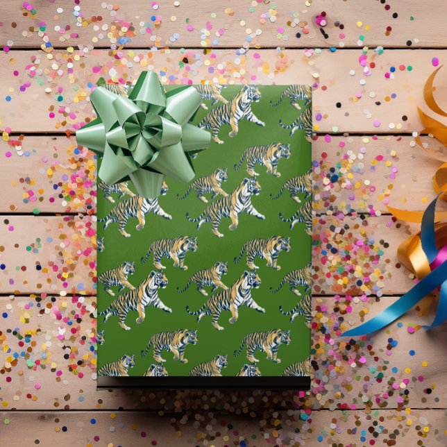 Tiger Animal Pattern Jungle Wrapping Paper (Creator Uploaded)
