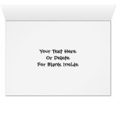 Tiger Animal Photo Card (Inside Horizontal (Bottom))