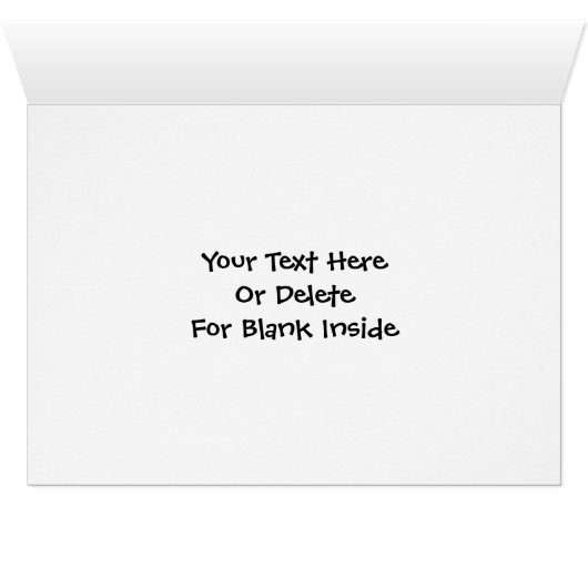 Tiger Animal Photo Card (Inside Horizontal (Bottom))