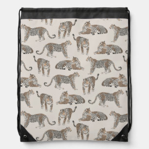 Tiger Animal Pink Modern Drawstring Bag