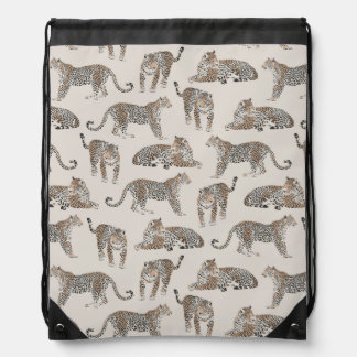 Tiger Animal Pink Modern Drawstring Bag