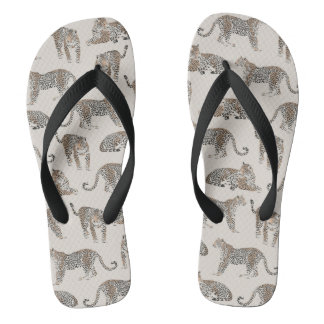Tiger Animal Pink Modern Flip Flops