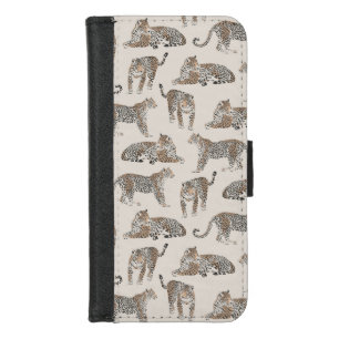 Tiger Animal Pink Modern iPhone 8/7 Wallet Case