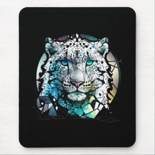 Tiger Animal Portrait Stained Glass Wildlife Free Mouse Pad