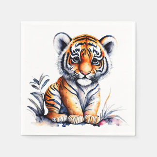 Tiger Animal Themed Party Napkins