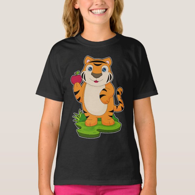Tiger Apple Fruit T-Shirt (Front)