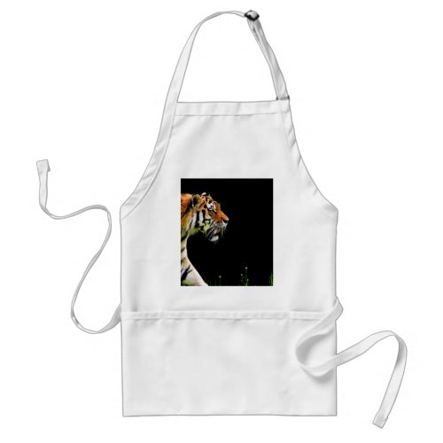 Tiger Approaching _ Wild Animal Artwork Adult Apron