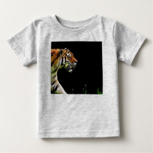 Tiger Approaching - Wild Animal Artwork Baby T-Shirt