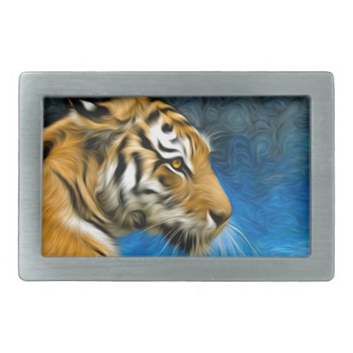 Tiger Art Painting Belt Buckle