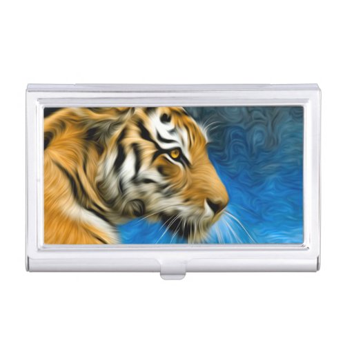 Tiger Art Painting Case For Business Cards
