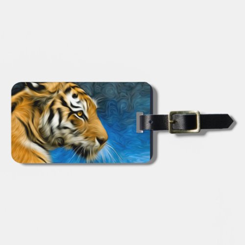 Tiger Art Painting Luggage Tag