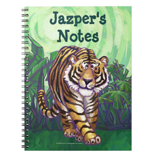 Tiger Art Personalized Notebook (Front)