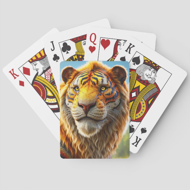 Tiger Art Poker Cards (Back)