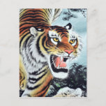 Tiger Art Postcard at Zazzle