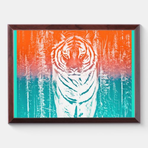 Tiger Art Print    Award Plaque