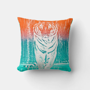 Tiger Art Print Throw Pillow