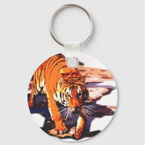 Tiger Art _ Wild Cats Keychain