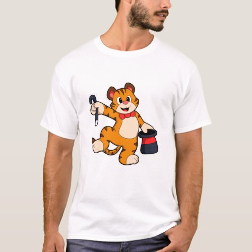Tiger as Gentleman with Hat T_Shirt