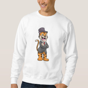 Tiger as Groom with Jacket & Hat Sweatshirt