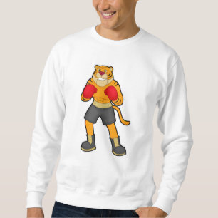Tiger at Boxing with Boxing gloves Sweatshirt
