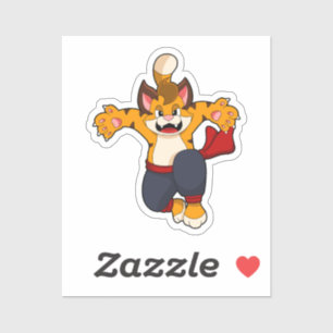 Tiger at Martial arts Karate Sticker