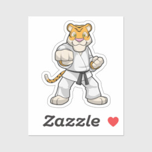 Tiger at Martial arts Karate Sticker