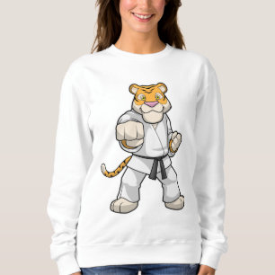 Tiger at Martial arts Karate Sweatshirt