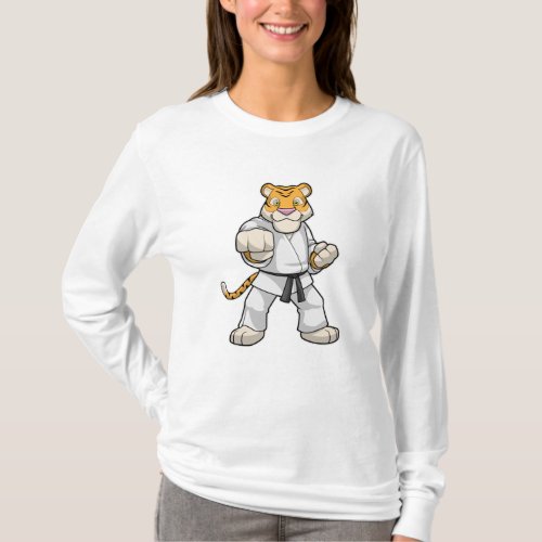 Tiger at Martial arts Karate T_Shirt