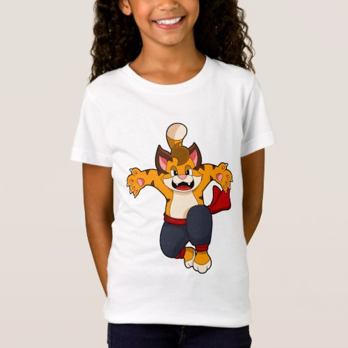 Tiger at Martial arts Karate T_Shirt