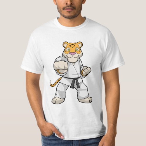 Tiger at Martial arts Karate T_Shirt