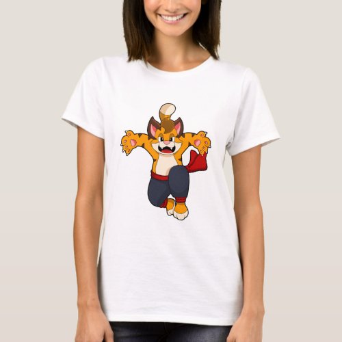 Tiger at Martial arts Karate T_Shirt