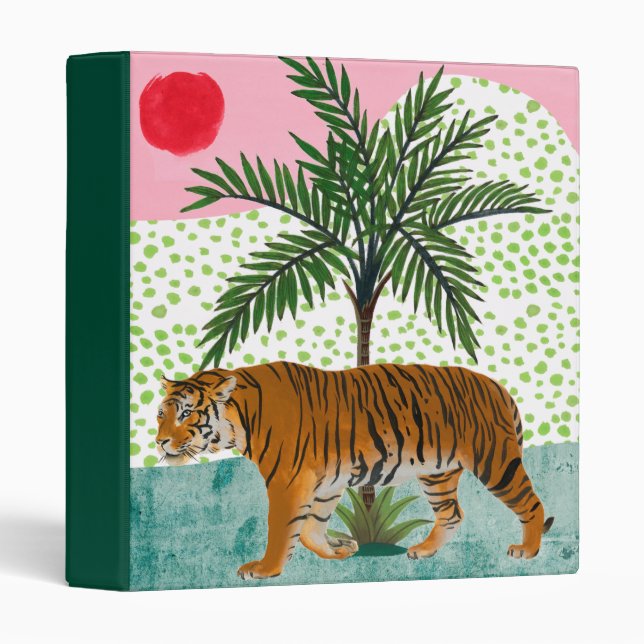 Tiger at Sunrise 3 Ring Binder (Front/Spine)