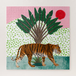 Tiger at Sunset Jigsaw Puzzle