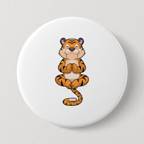 Tiger at Yoga Fitness Button