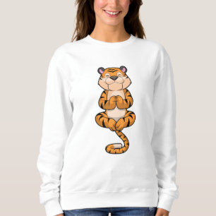 Tiger at Yoga Fitness Sweatshirt