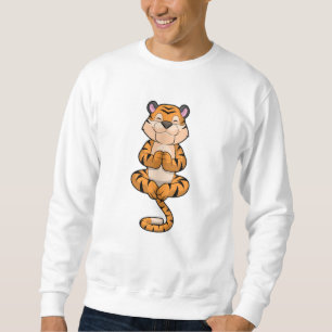 Tiger at Yoga Fitness Sweatshirt