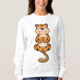 Tiger at Yoga Fitness Sweatshirt