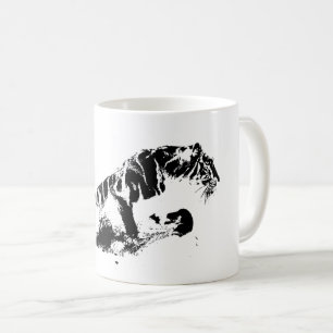 Tiger Attacking Coffee Mug