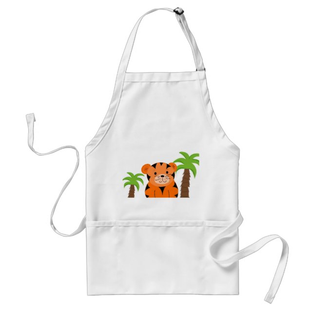 Tiger Baby Adult Apron (Front)