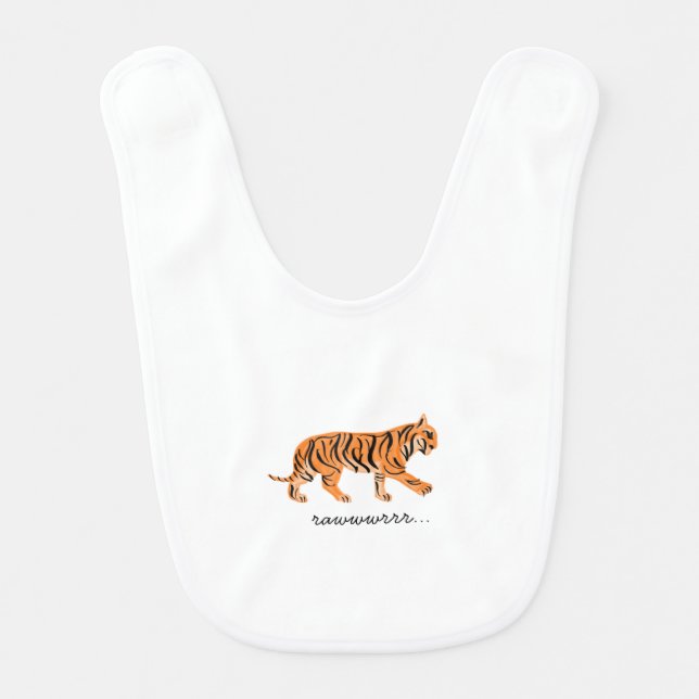 Tiger  baby bib (Front)