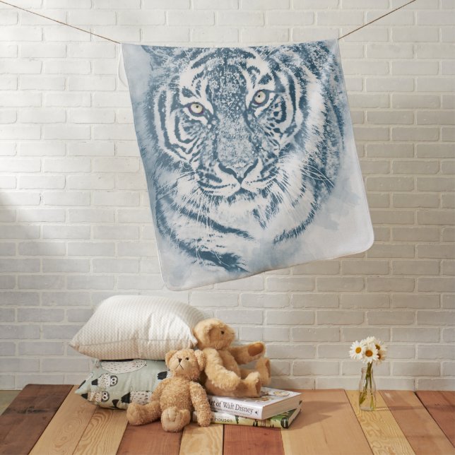 tiger baby blanket (In Situ)