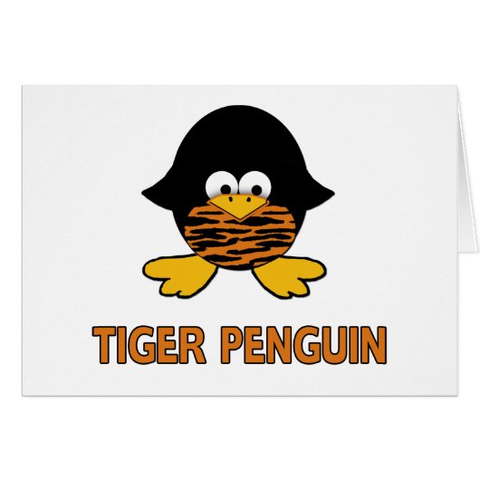 Tiger Baby Penguin Cards (Front Horizontal)