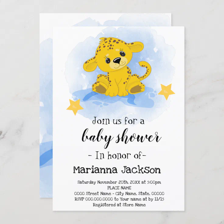Tiger Baby Shower Invitation Zazzle